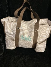 Thirty One Zip Top Organizing Bag Tote   On-the-Go