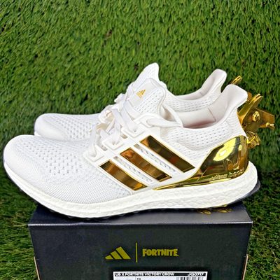 C*m様 adidas ULTRABOOST ホワイト/イエロー Adidas UltraBoost 1.0 x Fortnite Llama Victory Crown Mens White