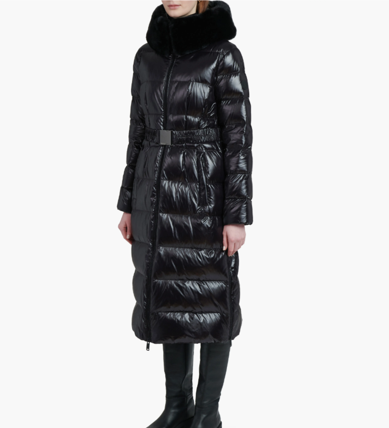 NEW, The Recycled Planet Lexi Hooded Puffer Coat in black Sz S #C4766