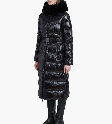 NEW, The Recycled Planet Lexi Hooded Puffer Coat in black Sz S #C4766
