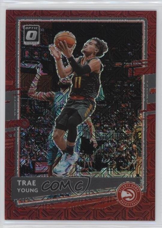 2020-21 Panini Donruss Optic Choice Red Prizm 71/88 Trae Young #2 01nw