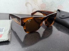 Ray-Ban Mega Wayfarer Sunglasses RB0840S 954/33 Havana/ Brown Lens 51-21 145