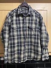 Camicia uomo in flanella 100% cotone camoscio resistente alle intemperie, XXL, manica lunga a quadri