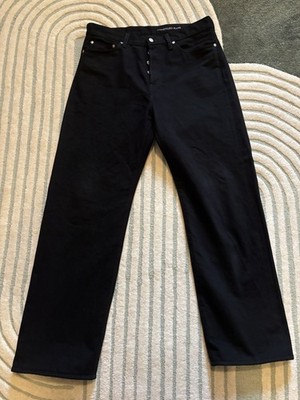 Momotaro  Kyoto Montsuki'' 15oz Black Selvedge Denim - Wide Fit - 36x32(Tag 35)