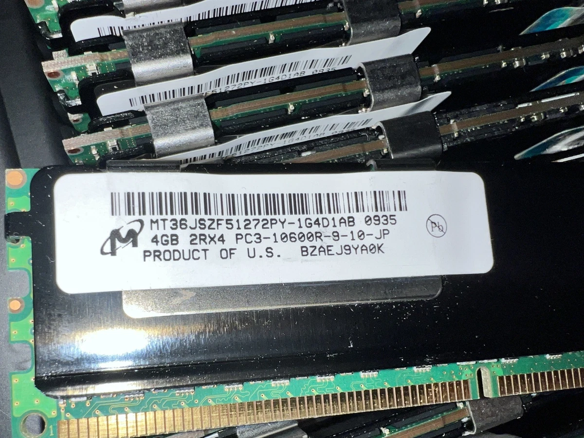 Micronサーバー用メモリー 4GB PC3-10600R DDR3　10枚 PC3-10600R (DDR3-1333) Bus Speed Server RAM 4 GB Capacity per