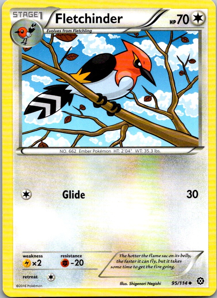 Fletchinder Uncommon XY - Steam Siege 95/114 NM