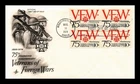 Dr Jim Stamps Fdc 10C Veterans Of Foreign Wars 75Th Anniversary Block Artcraft