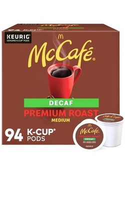 McCafe Decaf Premium Roast K-Cup Coffee Pods (94 Count) New!!!