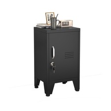 24.5"H Metal Locker Storage Cabinet with Lock - Small Lockable Employees Lock...