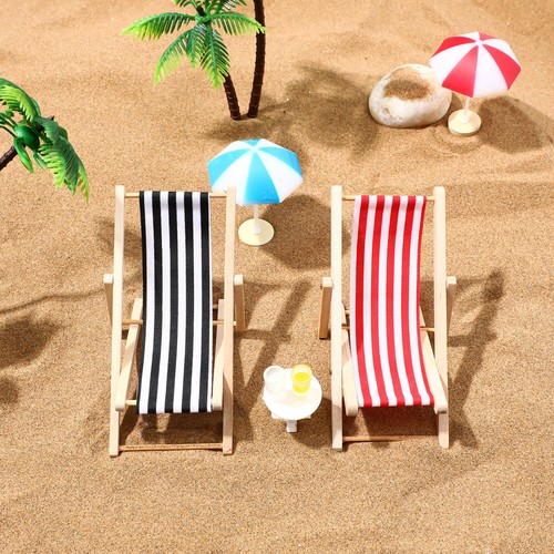miniatura spiaggia giocattoli casa delle bambole decalcomania estiva spiaggia micro paesaggio in miniatura - Foto 11 di 11