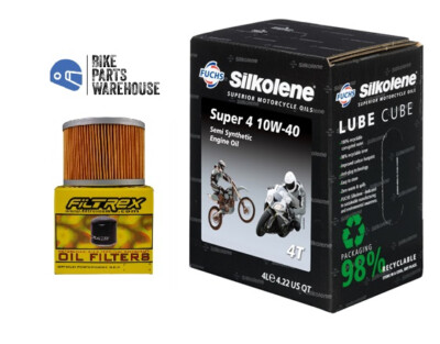 KAWASAKI  GTR 1000 1986-2002 Silkolene  10W40 Oil & Filter Service Kit