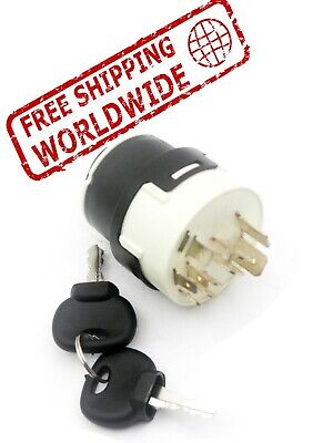 Notonparts Ignition Switch with 2 Keys 85804674 701//80184 701//Y1372 701//45500 50988 330262 1532371C2 20500101 Compatible with JCB Backhoe Loader 2CX 3CX 4CX Compatible with New Holland Tractore 675E