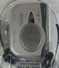 Masterbilt Stereo Portable Cassette Player Style 771774 Super Bass NEW Sealed