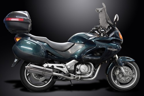 HONDA NT650V DEAUVILLE 1998-2005 350mm OVAL STAINLESS BSAU SILENCER EXHAUST KIT - Picture 4 of 5