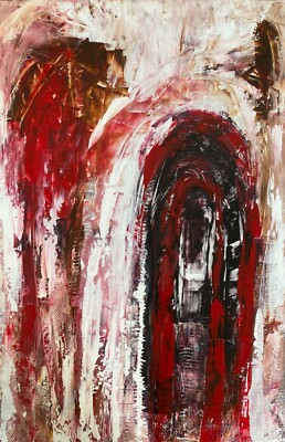 Original große abstrakte Landschaft Kunst Gemälde auf Leinwand Home Wand Deko Geschenk