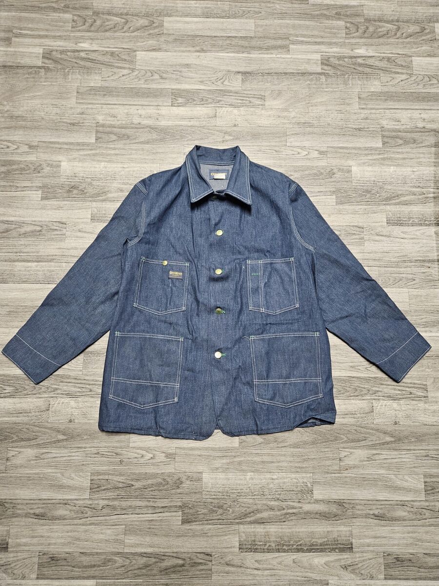 Vintage 70s OshKosh B'gosh Men's 46R Denim Sanforized Chore Vintage 70s OshKosh B'gosh Men's 46R Denim Sanforized Chore