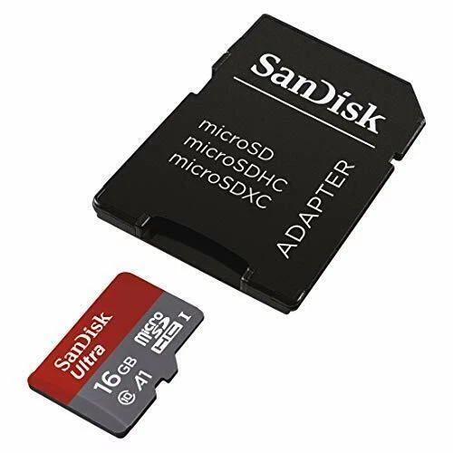 Micro SD 16GB SanDisk Ultra A1 Memoria MicroSD Memory Card 16 GB + adattatore - Immagine 2 di 3