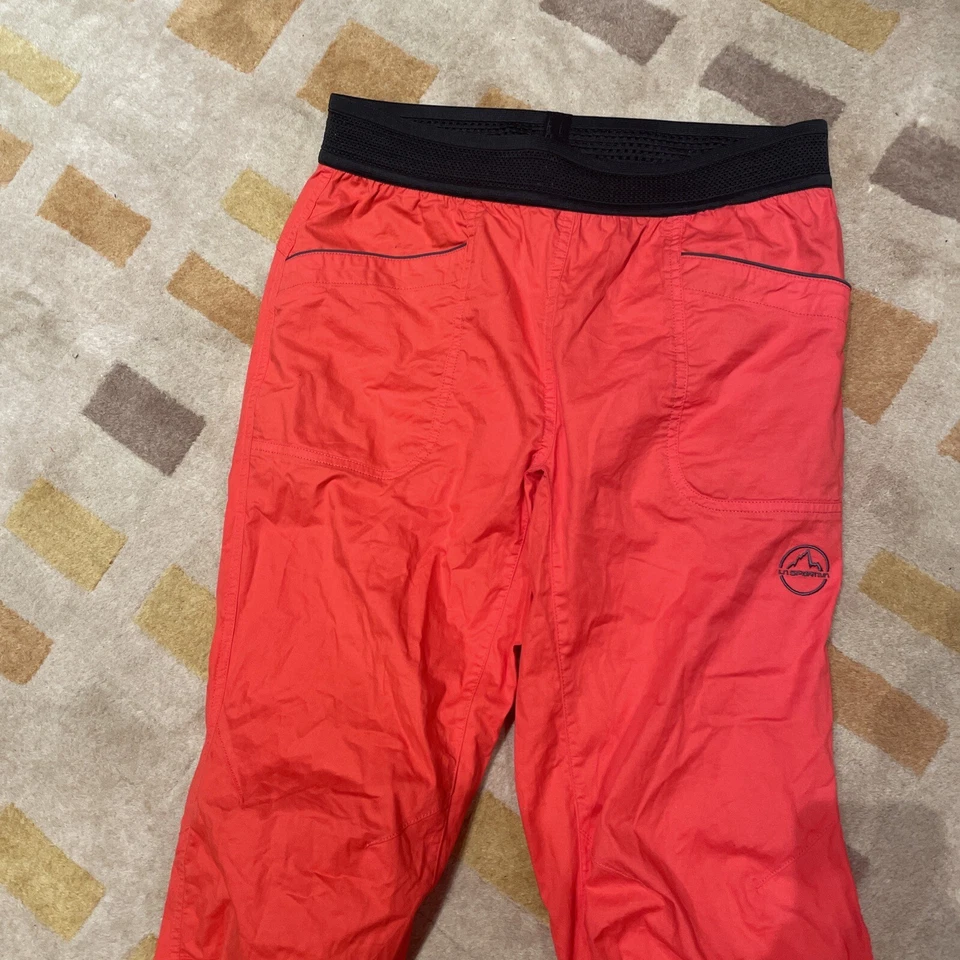 Pantalones de escalada Itaca de algodón rojo para mujer la sportiva nuevos sin etiquetas L grandes Foto 2 de 4