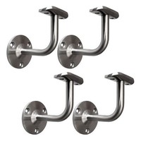 4Er Set HandlaufträGer Edelstahl 90° Wandmontage Handlaufhalter FüR HandläUfe