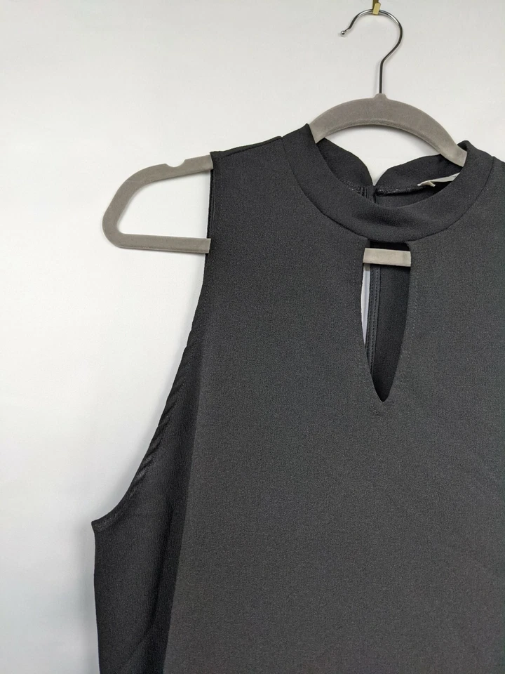 Vestido Everly para mujer L negro cambio cuello alto ojo de cerradura sin mangas Foto 3 de 4