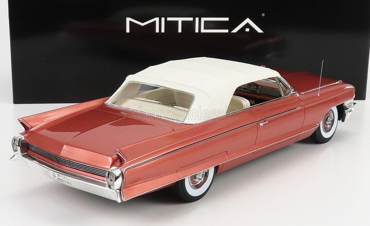 Mitica 1962 CADILLAC ELDORADO BIARRITZ CONVERTIBLE CLOSED PINK 1