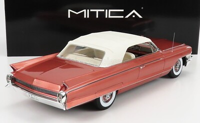 Mitica 1962 CADILLAC ELDORADO BIARRITZ CONVERTIBLE CLOSED PINK 1