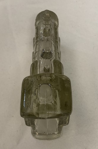 TRAIN STEAM ENGINE #888 Locomotive Vintage Glass Candy Container - Picture 3 of 4