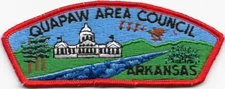 Quapaw Area Council Strip ORG Bdr Plastic Back CSP SAP Boy Scouts of America BSA