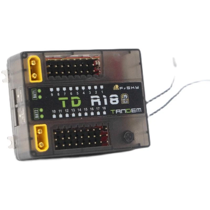 FrSky 2.4G 900M Tandem Dual-Band Receiver TD R18 Receivers with 18CH Ports - Image 2 of 4