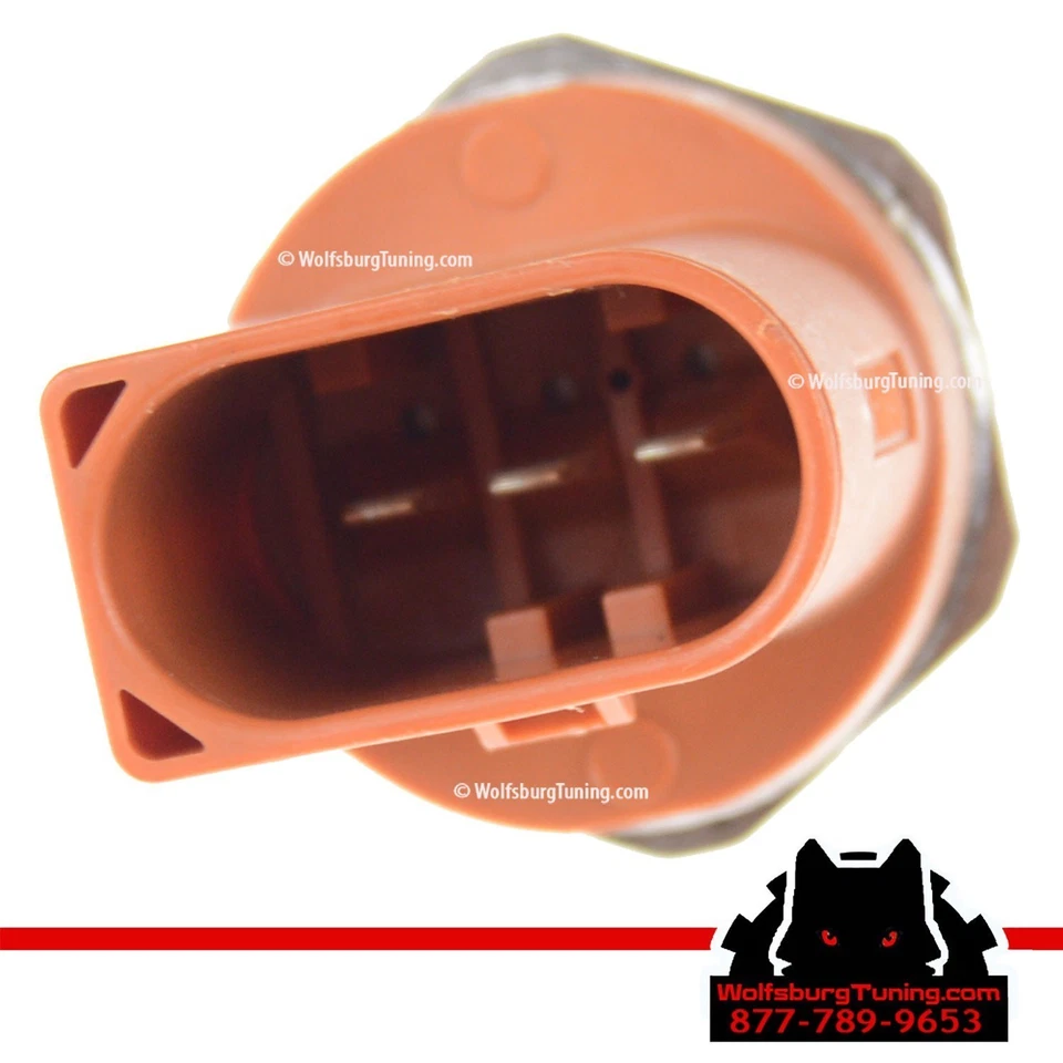 Sensor de empuje de presión de combustible genuino VW Audi A3 A4 MK5 MK6 Tiguan Passat 2.0T 06+ Foto 3 de 4