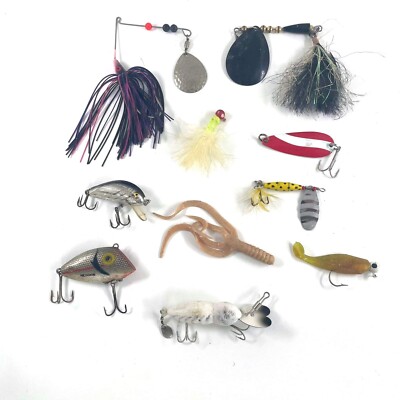 10 Fishing Lures Hellbender Whopper Stopper, Spinners, Jig, Deep Diving Plug 1