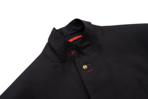 $6500 ISAIA NAPOLI "Aquaspider" Black Hand-Sewn Suit Fine Wool 8R ( Regular) - Picture 5 of 15
