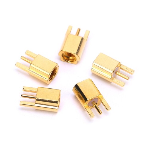MMCX Female Jack Connector PCB Mount With Solder Straight Goldplated 3 Pins - Zdjęcie 6 z 7