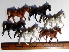 Lot of Vintage Toy Western Horses 6 