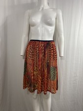 Vtg JEAN PAUL GAULTIER RED MESH WRAP SKIRT 40 S