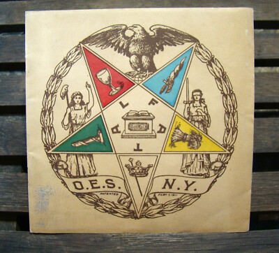 Program ~1914 O.E.S. NY~ Order Eastern Star Vintage Masonic Temple Rochester NY