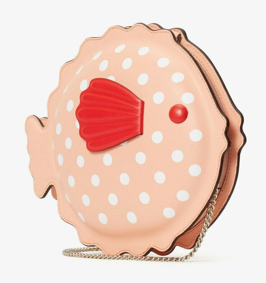 💚 Bolso Bandolera KATE SPADE Puffer Pez Hinchado Novedad Cartera Bolso sin asas Bolso de mano Nuevo con etiquetas Foto 3 de 4