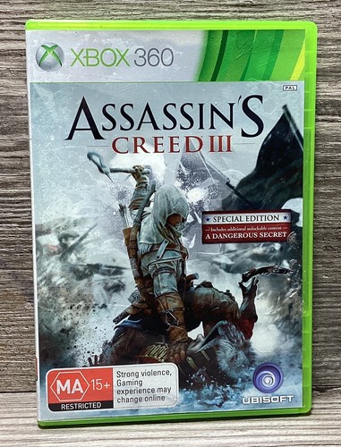 Xbox 360 Assassins Creed III Game Special Exclusive Edition PAL Historical RPG - Picture 2 of 10