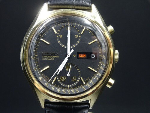 A117 ⭐⭐Vintage " Seiko Black Panda " Chronograph Automatic watch 6138-8020 ⭐ - Picture 1 of 14