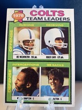 1979 Topps Joe Washington/Roger Carr/Norm Thompson/John Dutton Baltimore Colts