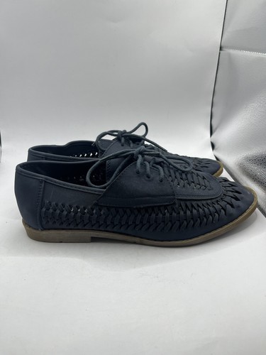 Olympus Hurricane Lace Up Men’s Casual Shoes Blue Lace Up Size 7UK 8US Woven - Picture 4 of 11