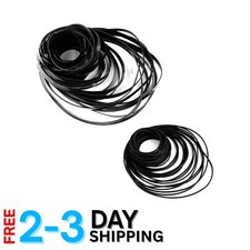 Mix Pack of 100 Cassette Rubber Belts 1mm  4mm for Tape Player Restoration