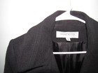 ANNE KLEIN Womens Sz Medium Solid Black coat Wool Angora Looks Unworn