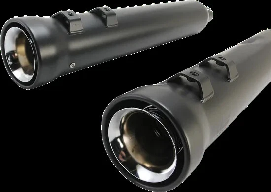 Silenciador sin cordones Cobra negro 4 pulgadas Neighbor Hater para Road Glide Special 17-21 Foto 2 de 4