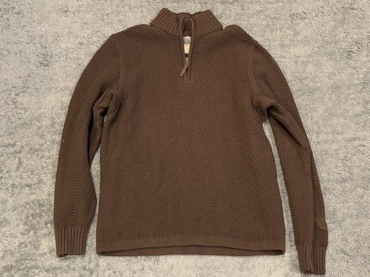 Duluth Trading Co. 1/4 Zip Pullover Sweater Mens Medium Army