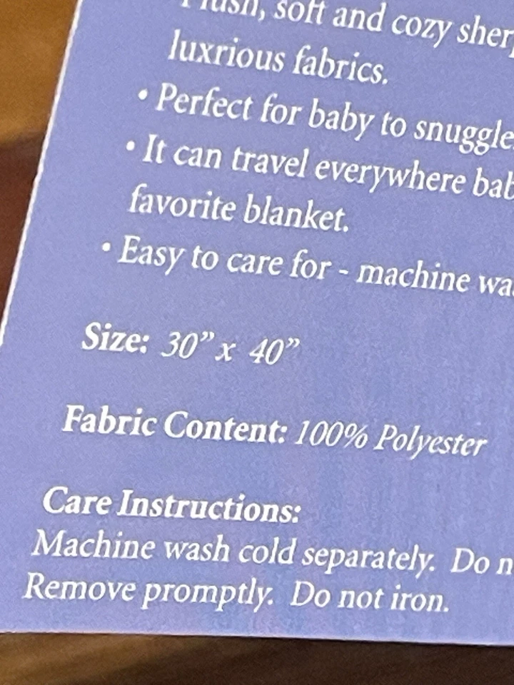 Cocalo Baby Blanket Green & Brown Circles Plush Velour Satin Trim + Lamb Lovey - Image 4 of 4