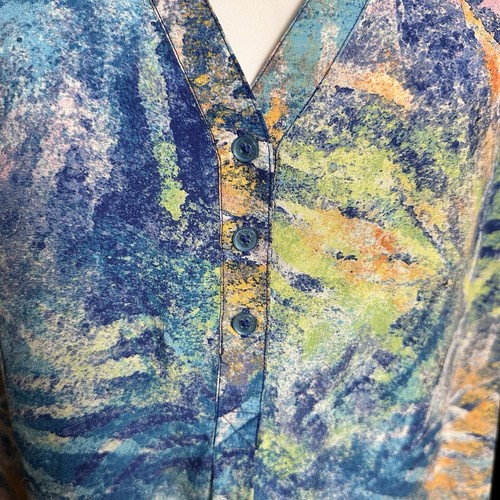 Neu ohne Etikett Tori Richard Honolulu 100 % Seide Hawaii Etuikleid ärmellos Größe 8 Resort - Bild 8 von 8
