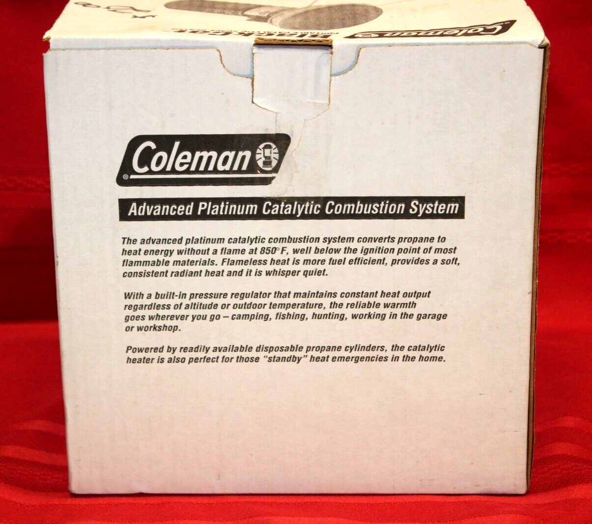Coleman BlackCat Portable Catalytic Space Heater Camp 5033-700 Made in USA 