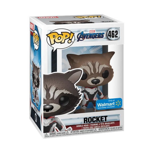 Funko Pop! Vinilo: Marvel - Rocket - Walmart (Exclusivo) #462