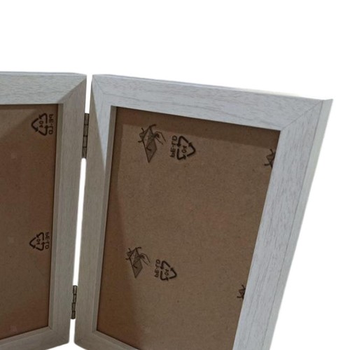 Double Picture Frame 4x6 Hinged Photo Frame for Dining Room Entrance Desktop - Picture 6 of 7